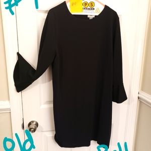 Black dress with bell sleeve